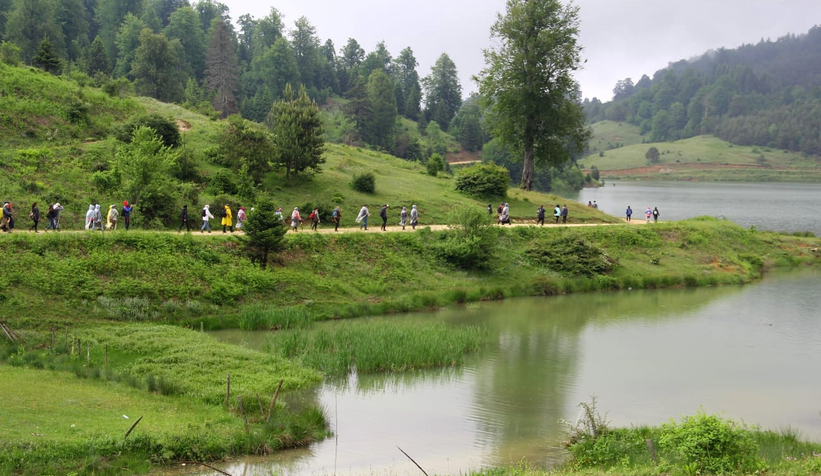Karagöl-Acelle Parkurunda yürüdüler