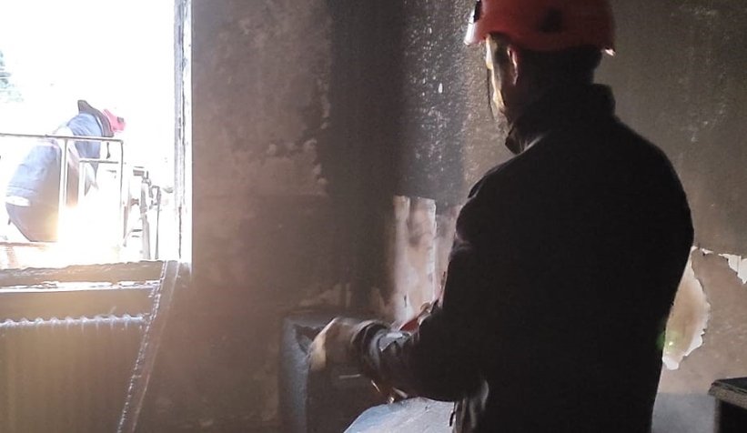 Karapürçek'te okulda yangın çıktı