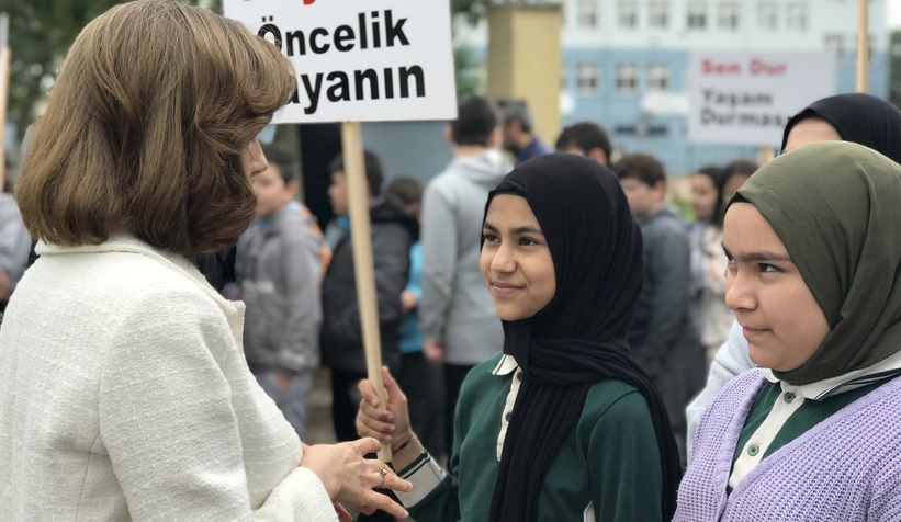 Karapürçek'te trafik haftası kapsamında etkinlik gerçekleştirildi