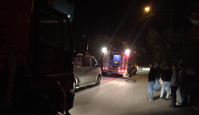 Karapürçek'te yangın