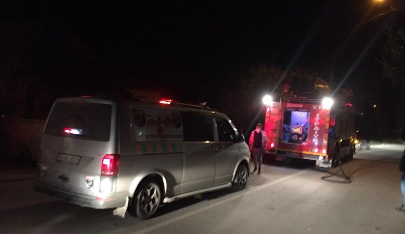 Karapürçek'te yangın