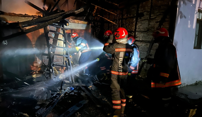 Karapürçekte yangın