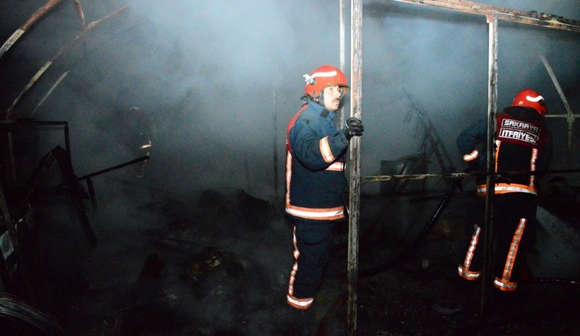 Karasu'da yangın; Kundaklama şüphesi