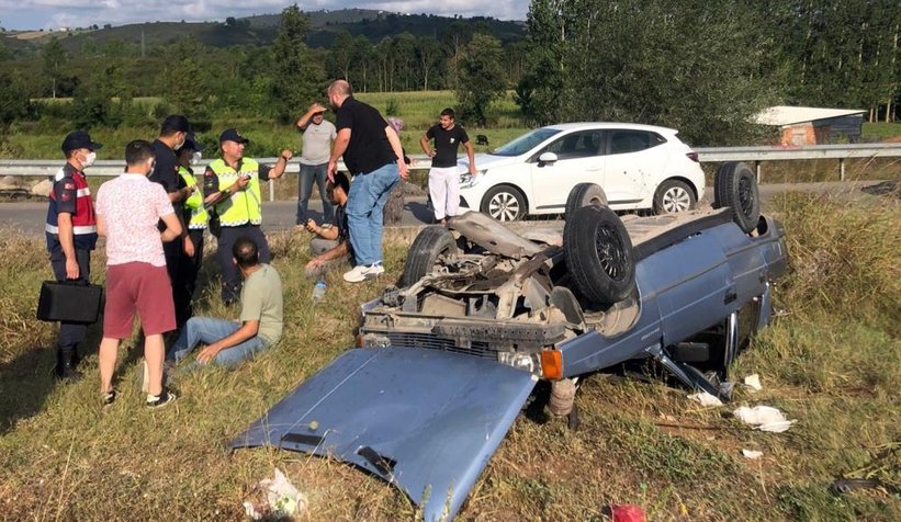 Karasu yolunda feci kaza