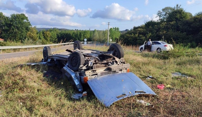 Karasu yolunda feci kaza