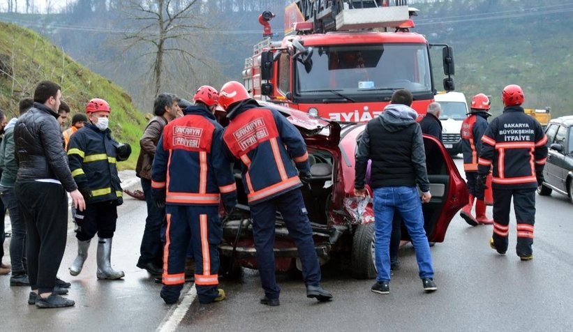 Karasu yolunda kaza: 1 yaralı