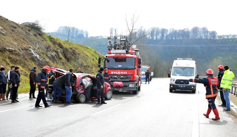 Karasu yolunda kaza: 1 yaralı