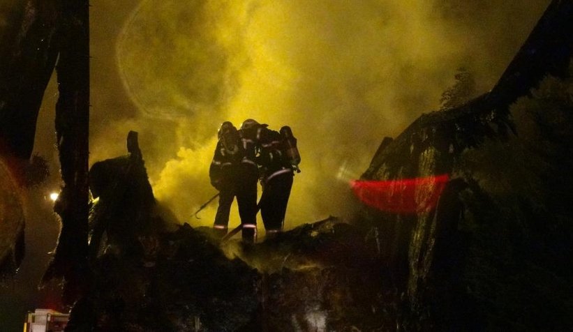 Kargolar alev alev yandı