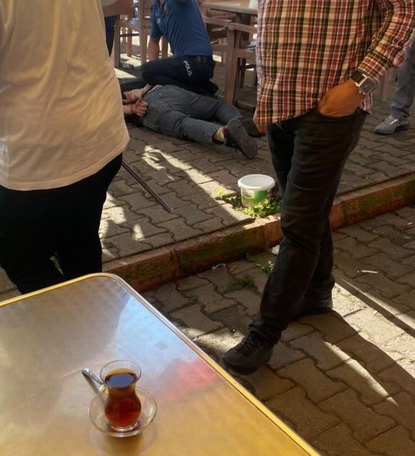 Karısını 10 yerinden bıçaklamıştı, panik anları kamerada