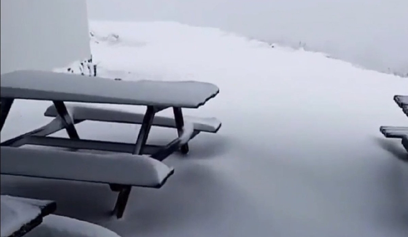 Kartepe'den kar fotoğrafları