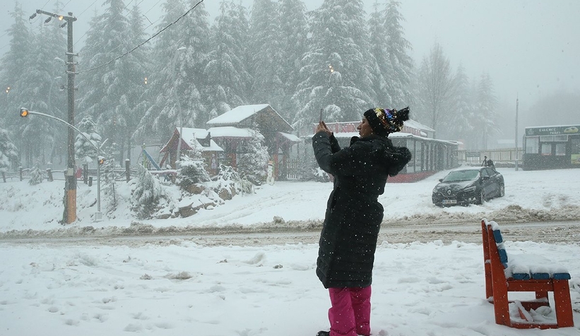 Kartepe'den kar fotoğrafları