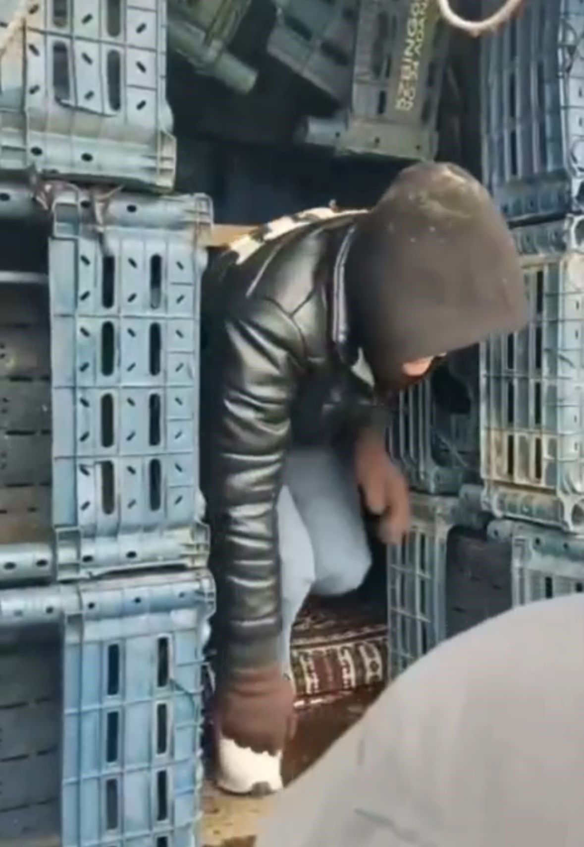 Kasalar arasından 14 kaçak Afgan çıktı