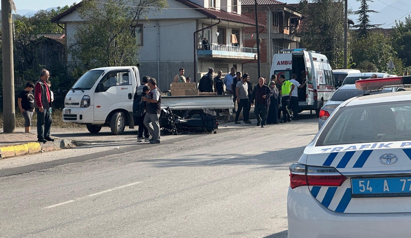 Kaskı sayesinde kazayı hafif yaralı atlattı