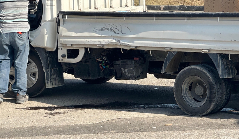 Kaskı sayesinde kazayı hafif yaralı atlattı