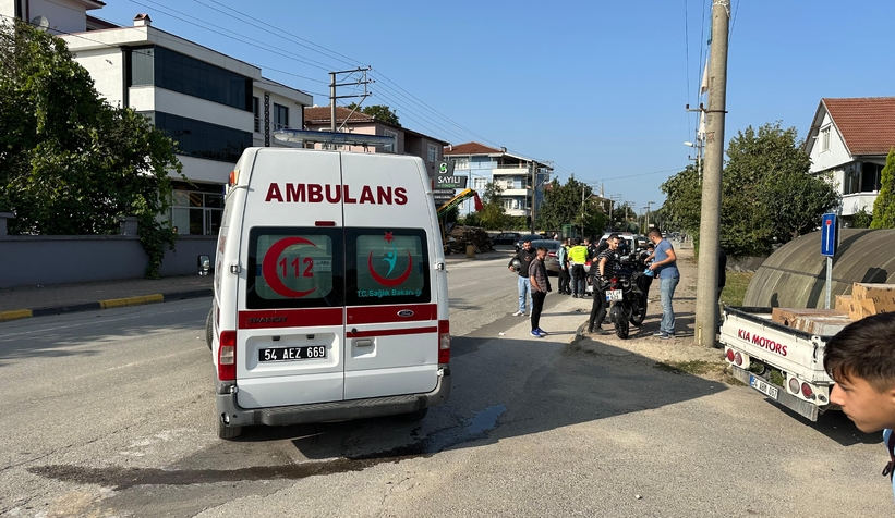 Kaskı sayesinde kazayı hafif yaralı atlattı