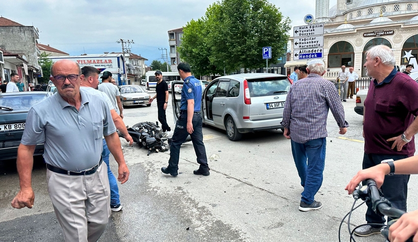 Kasksız sürücü bayram günü ölümden döndü