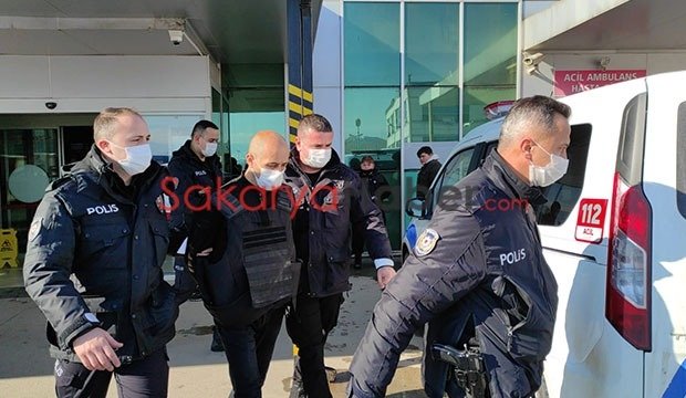 Katil zanlısı çelik yelekle adliyeye sevk edildi