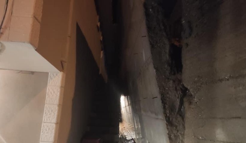 Kayan duvar eve yaslandı, ev tedbir amaçlı boşaltıldı