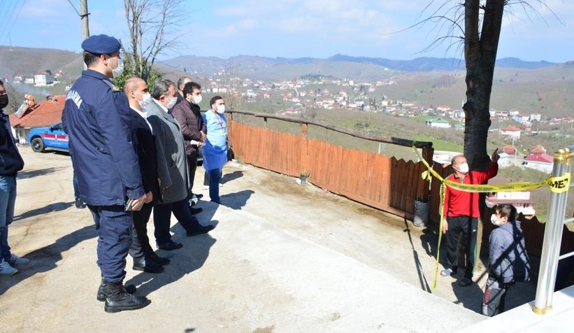 Kaymakamdan karantinadakilere ziyaret