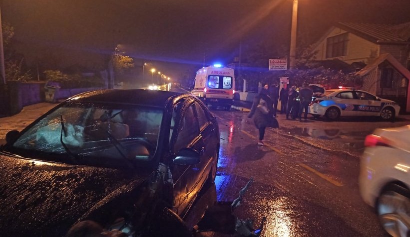 Kaza anı kamerada, kafa kafaya böyle çarpıştılar