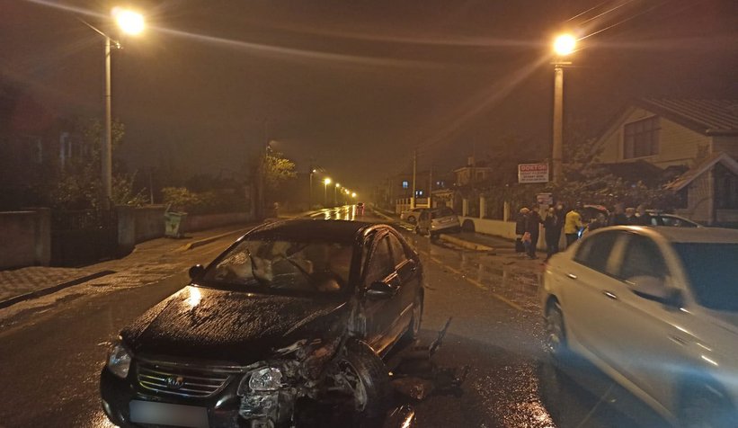 Kaza anı kamerada, kafa kafaya böyle çarpıştılar