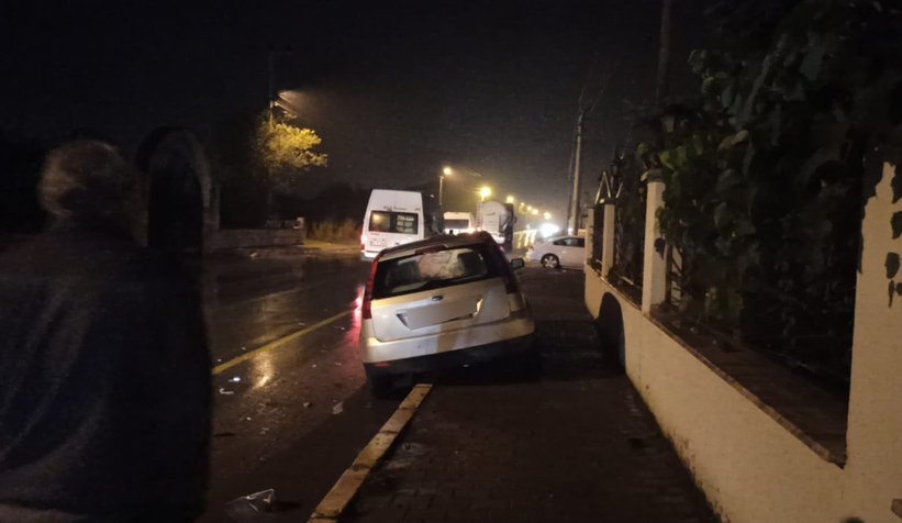 Kaza anı kamerada, kafa kafaya böyle çarpıştılar