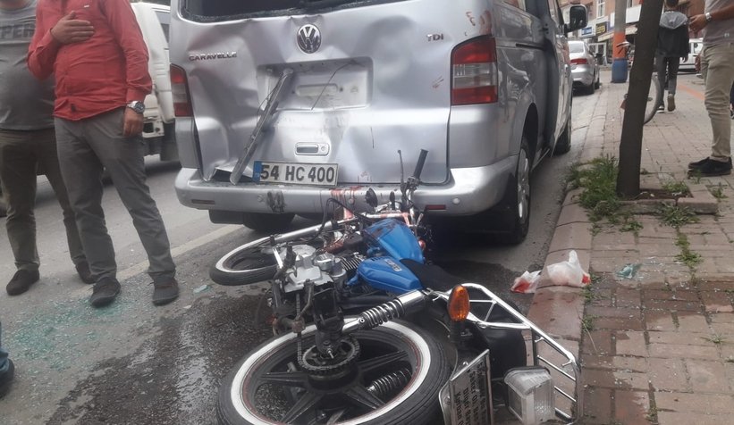 Kaza anı kamerada, kanlar içinde kaldı