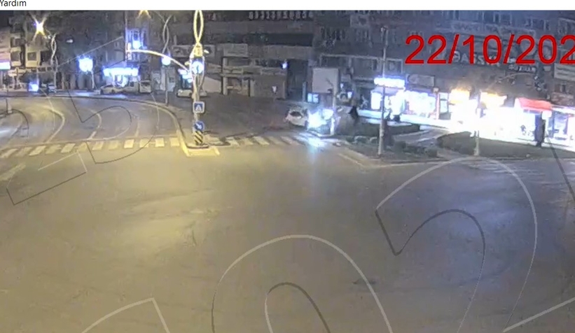 Kaza anları kamerada