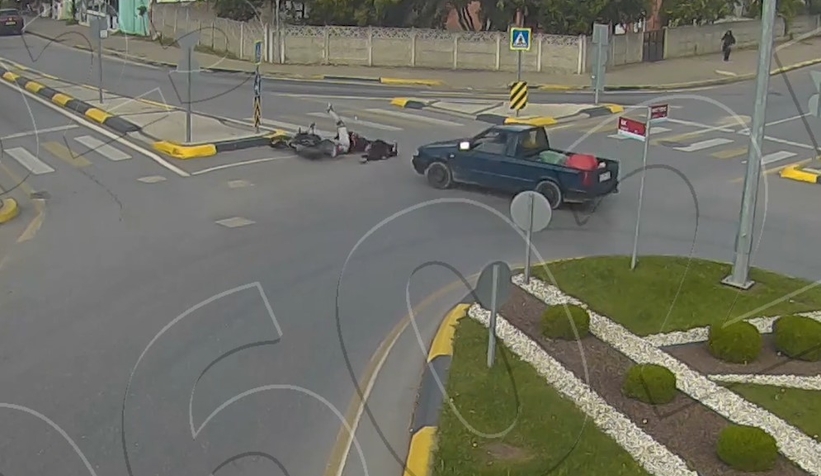 Kaza anları kamerada