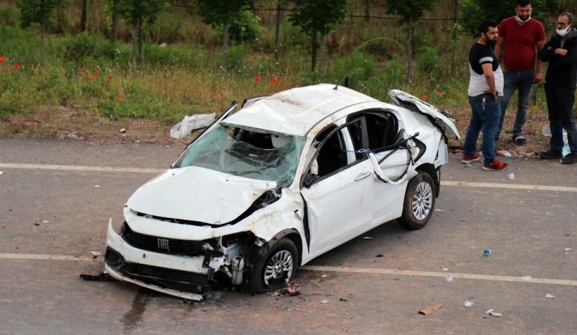 Kaza kurbanı kadın toprağa verildi