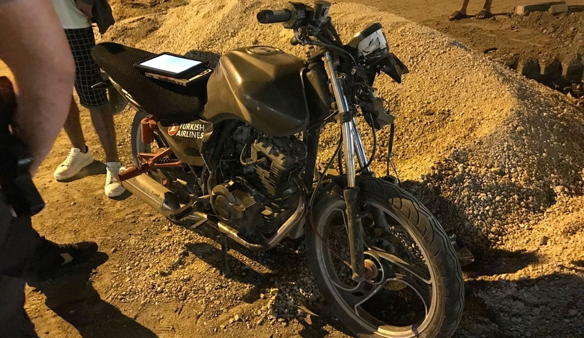 Kaza yapan motosikletli yaralandı