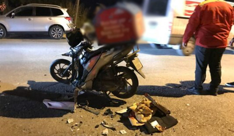 Kazada ağır yaralanan motokuryeden acı haber