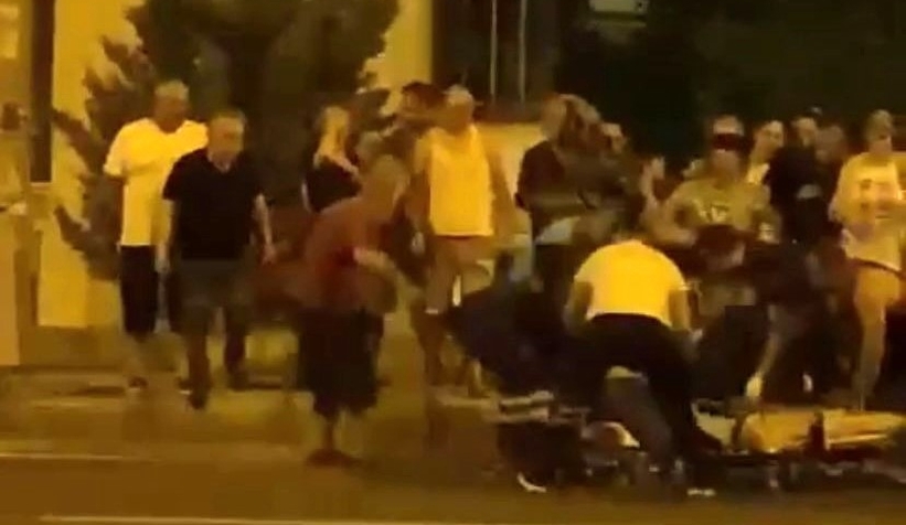 Kazada ölen çocuğa kalp masajı yapılan anlar kamerada