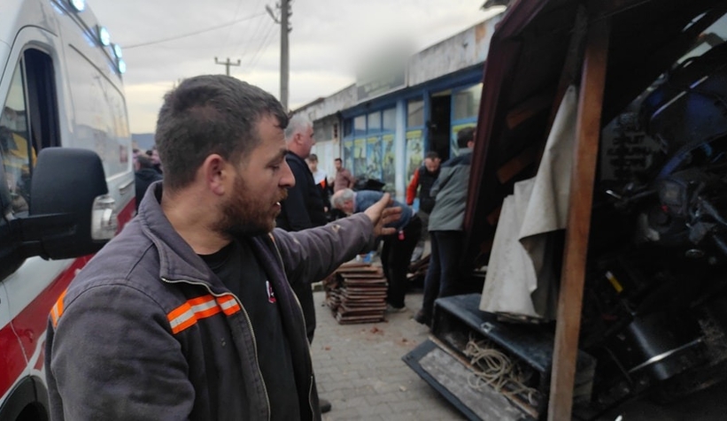 Kendiliğinden hareket edip çay ocağına daldı