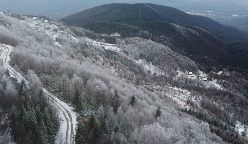 Keremali Yaylası'ndan kar fotoğrafları