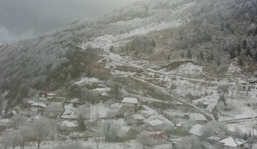 Keremali Yaylası'ndan kar fotoğrafları
