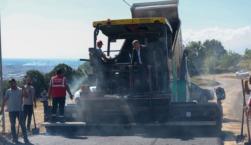 Kırantepe yolu asfaltlanıyor