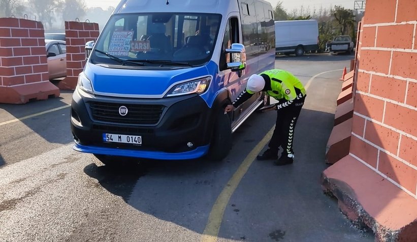 Kış lastiği denetimi yaptılar