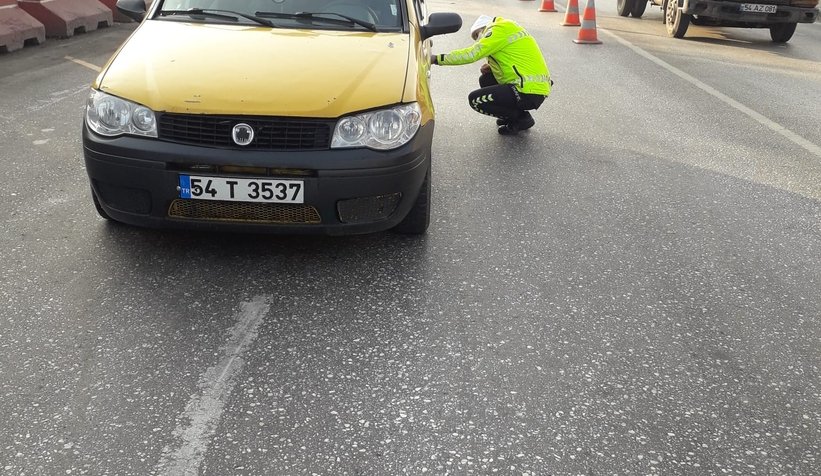 Kış lastiği denetimi yaptılar