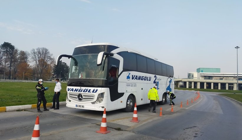 Kış lastiği denetimi yaptılar