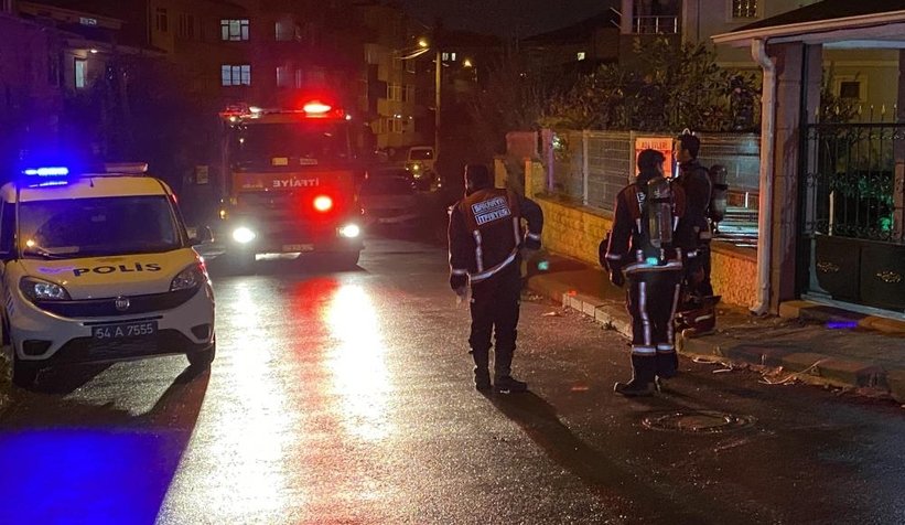 Kız öğrenci apartında yangın paniği