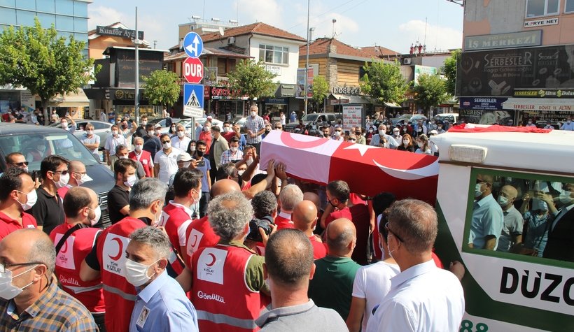 Kızılay şehidi son yolculuğuna uğurlandı