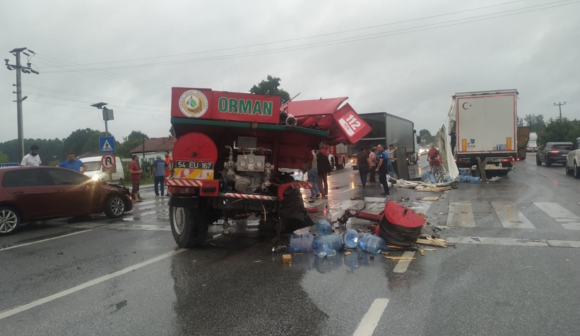 Kızılcıkormanda zincirleme kaza