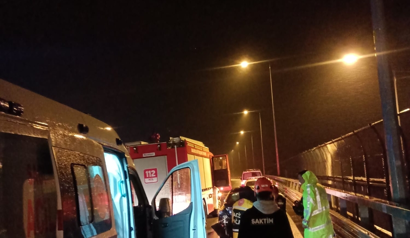 KMO Akyazı geçişinde kaza