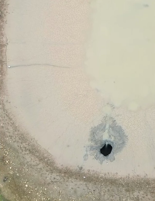 Koca gölet saniyeler içinde yok olmuştu; İşte detaylar