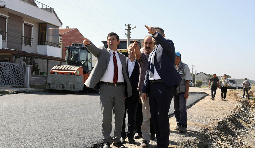 Kocaali'nin iki önemli caddesi asfaltlanıyor