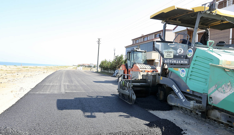 Kocaali'nin iki önemli caddesi asfaltlanıyor