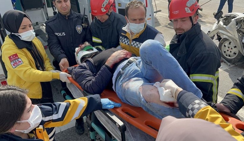 Kocaeli sınırında kaza