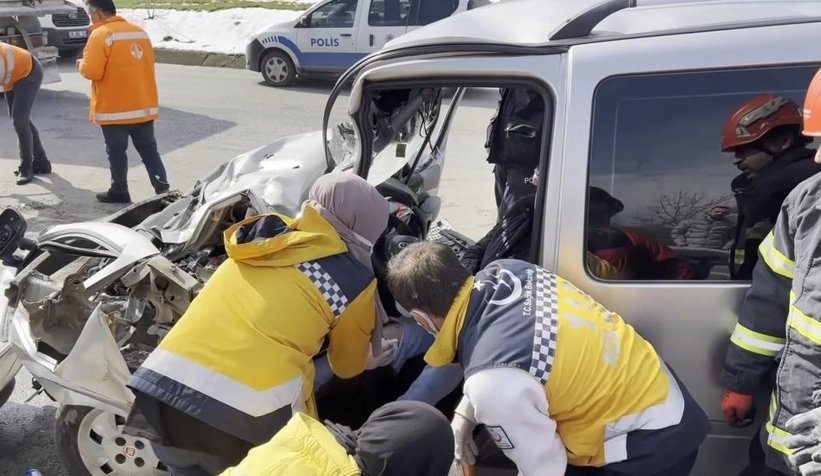 Kocaeli sınırında kaza