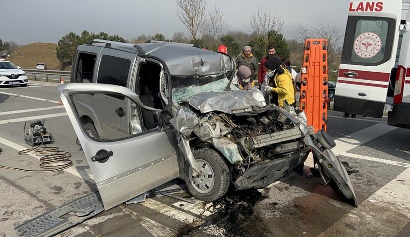 Kocaeli sınırında kaza